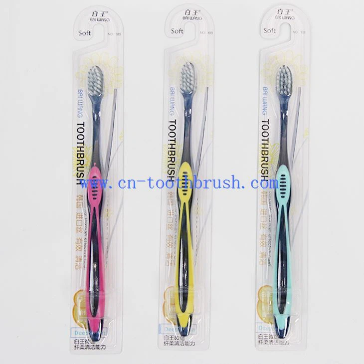 The Pack Of Soft Plastic Transparent Toothbrush With Small Head